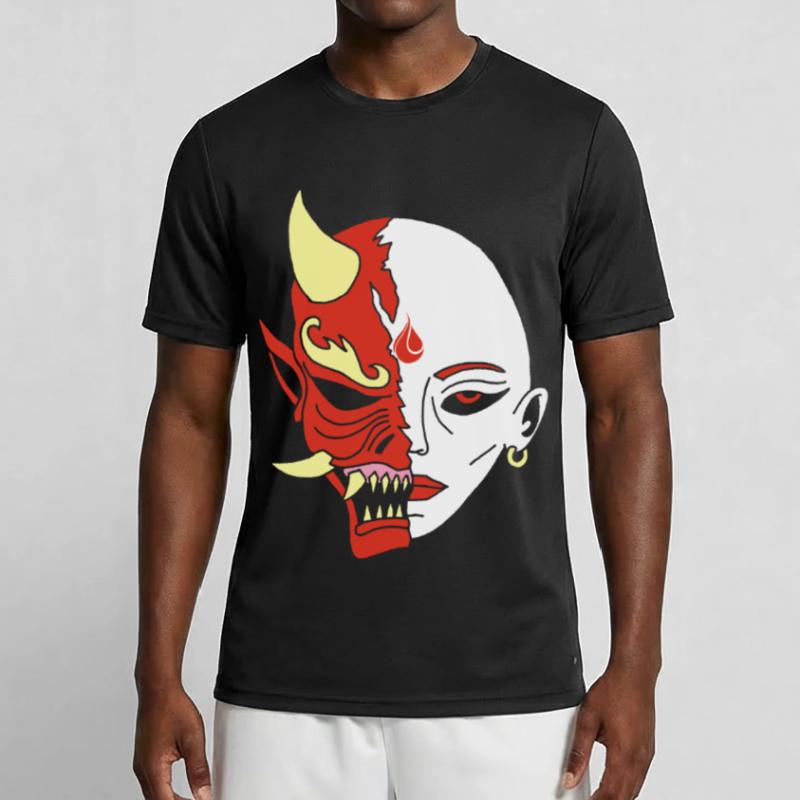 Mensch oder Dämon? Männer Funktions-T-Shirt