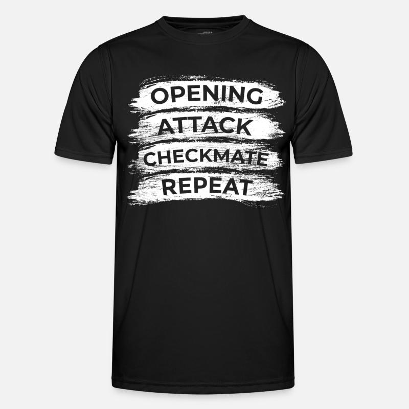 Chess Techniques - Men's Functional T-Shirt - black