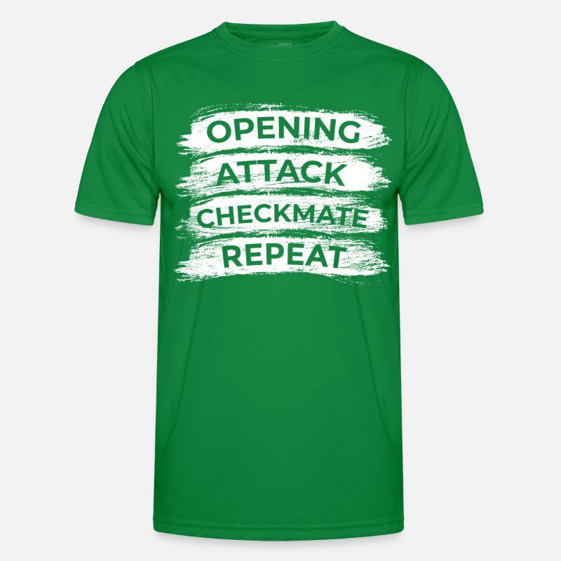 Schach Techniken Männer Funktions-T-Shirt