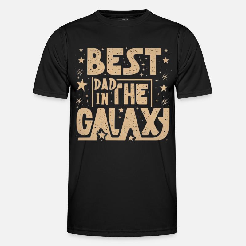 Bester Papa Galaxy Männer Funktions-T-Shirt