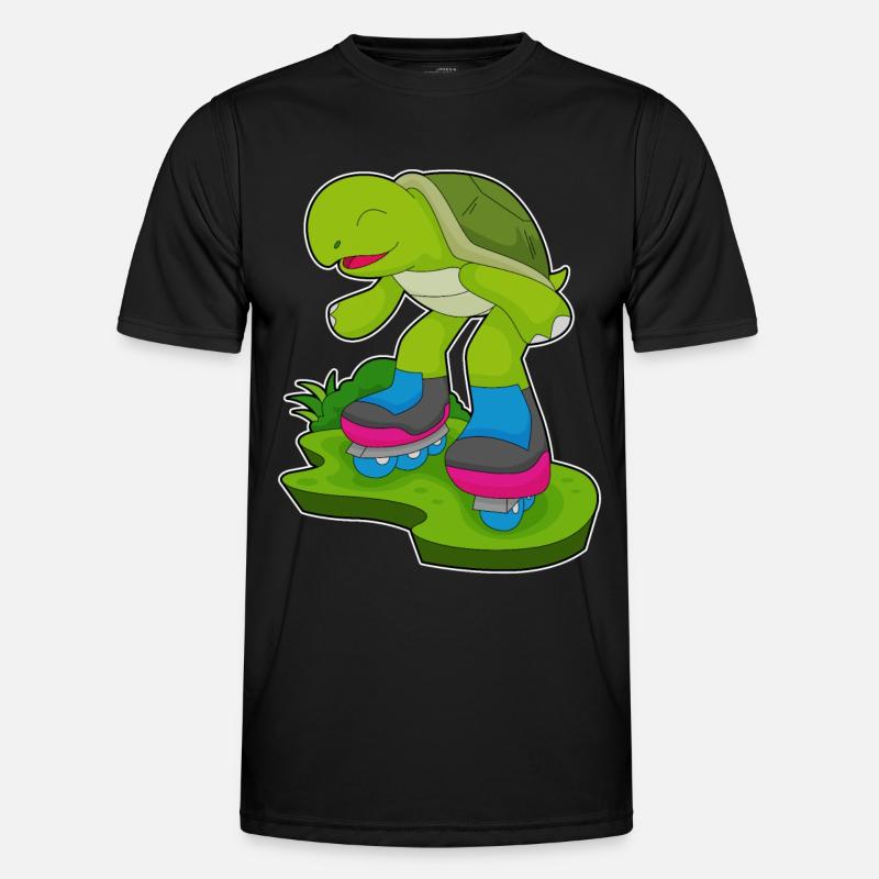 Turtle Inline skating Inline skates - Men's Functional T-Shirt - black