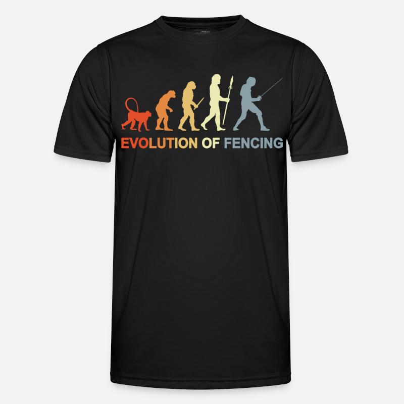 Fencing Evolution - Men's Functional T-Shirt - black