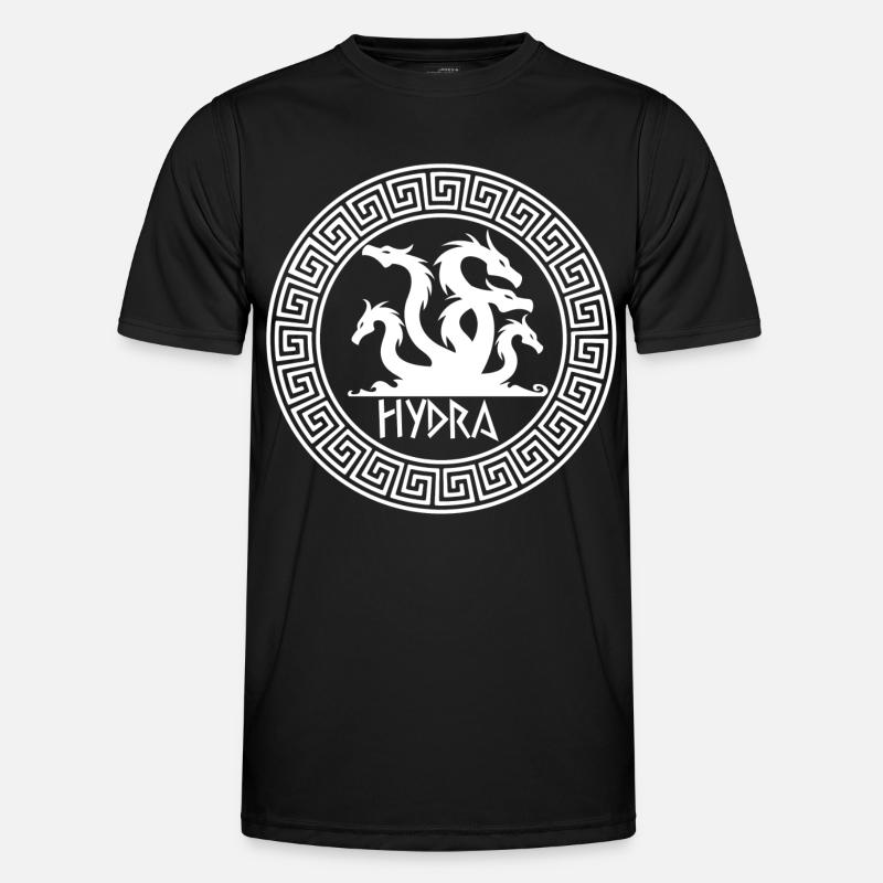 Symbol der Weißen Hydra - Männer Funktions-T-Shirt - Schwarz