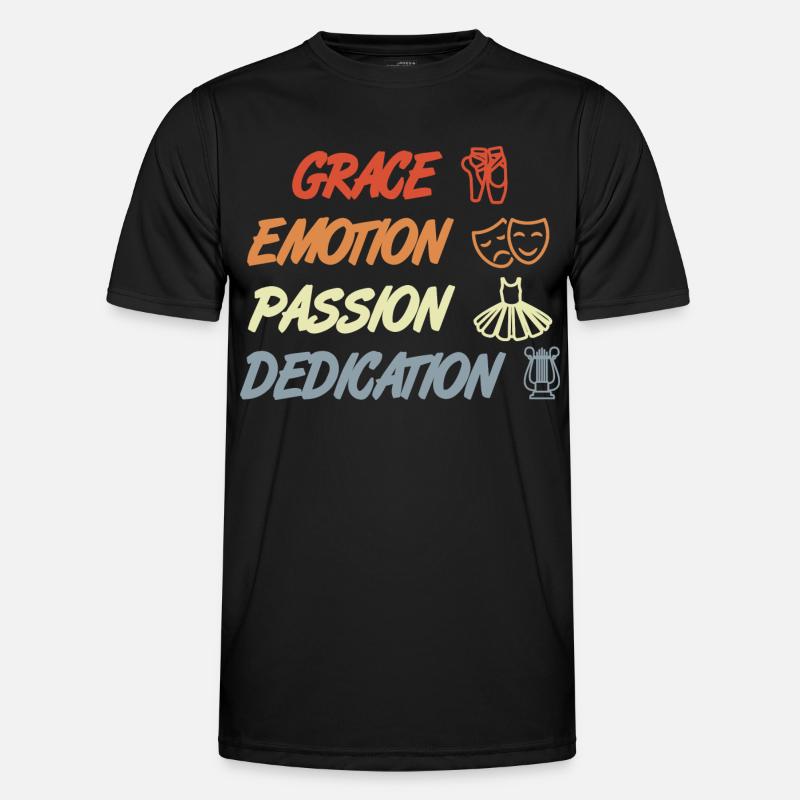 Grace Emotion Passion Dedication Men's Functional T-Shirt