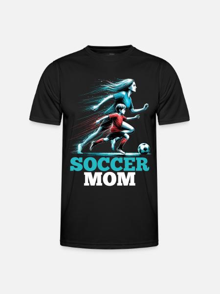 Soccer Mom Soccer Gift - Men's Functional T-Shirt - black
