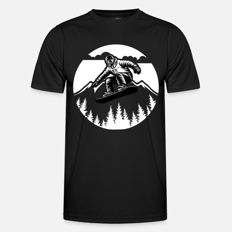 Next-Gen Snowboard Design for Performance & Style - Men's Functional T-Shirt - black