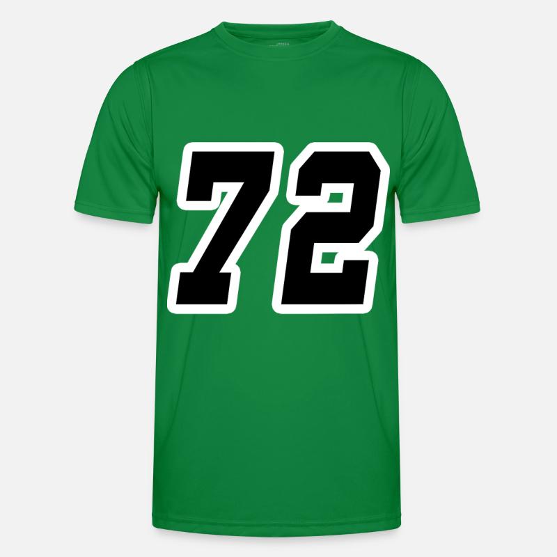 Nummer zweiundsiebzig 72 Männer Funktions-T-Shirt