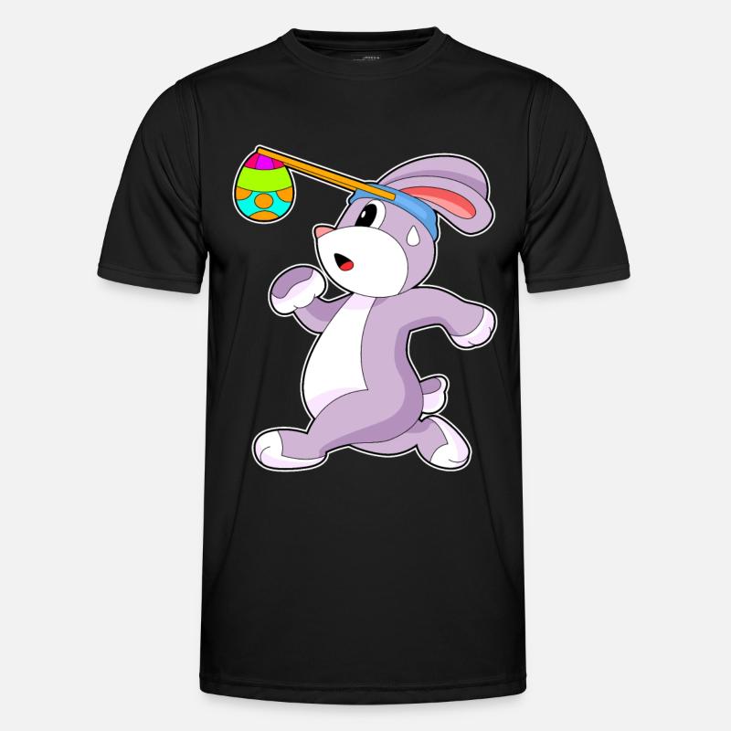 Bunny Easter Jogging - Men's Functional T-Shirt - black