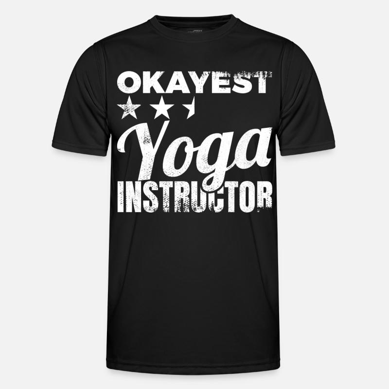 Durchschnittlicher Yogalehrer - Männer Funktions-T-Shirt - Schwarz