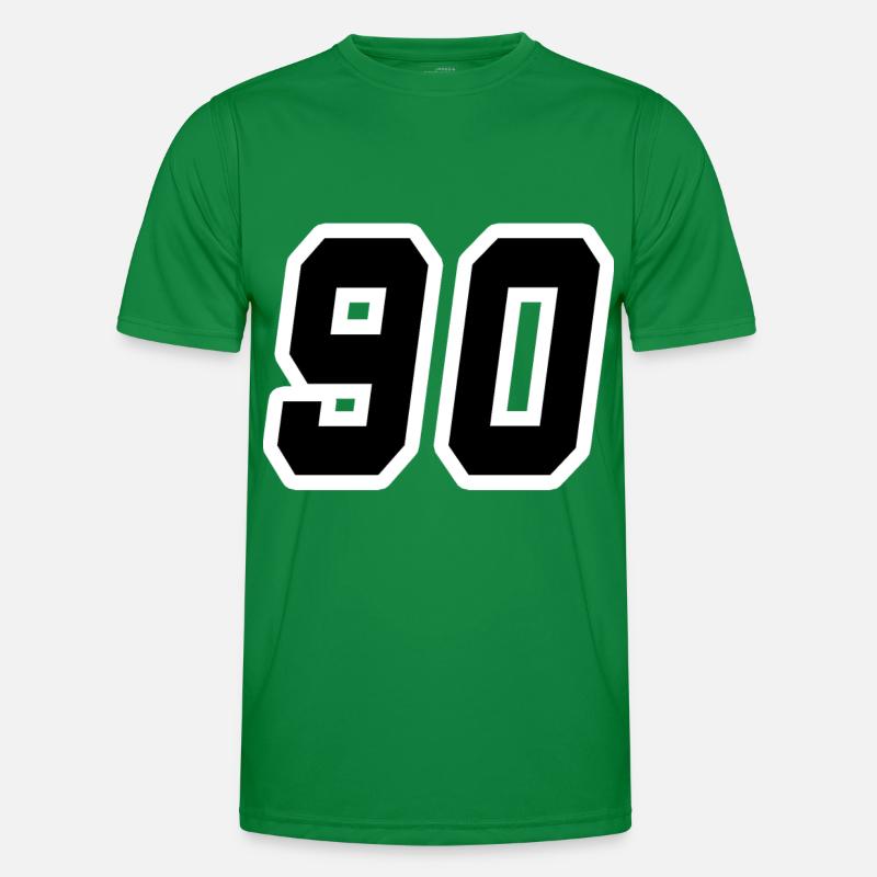 Nummer neunzig 90 Männer Funktions-T-Shirt