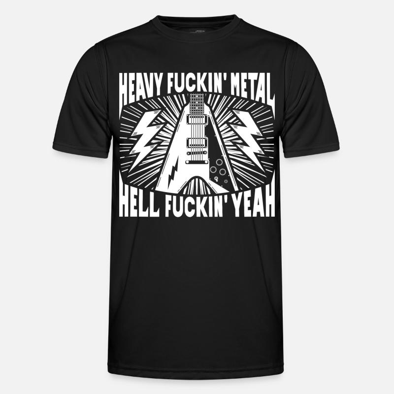 Heavy Metal Hell Yeah! - Men's Functional T-Shirt - black