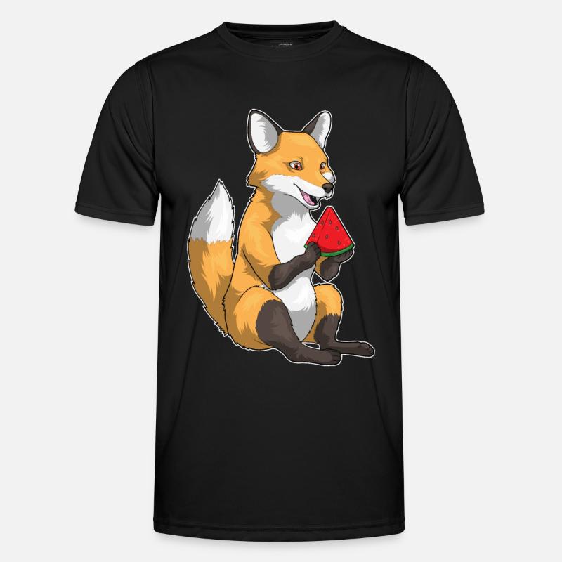 Fruit de la pastèque Fox - T-shirt sport Homme - noir