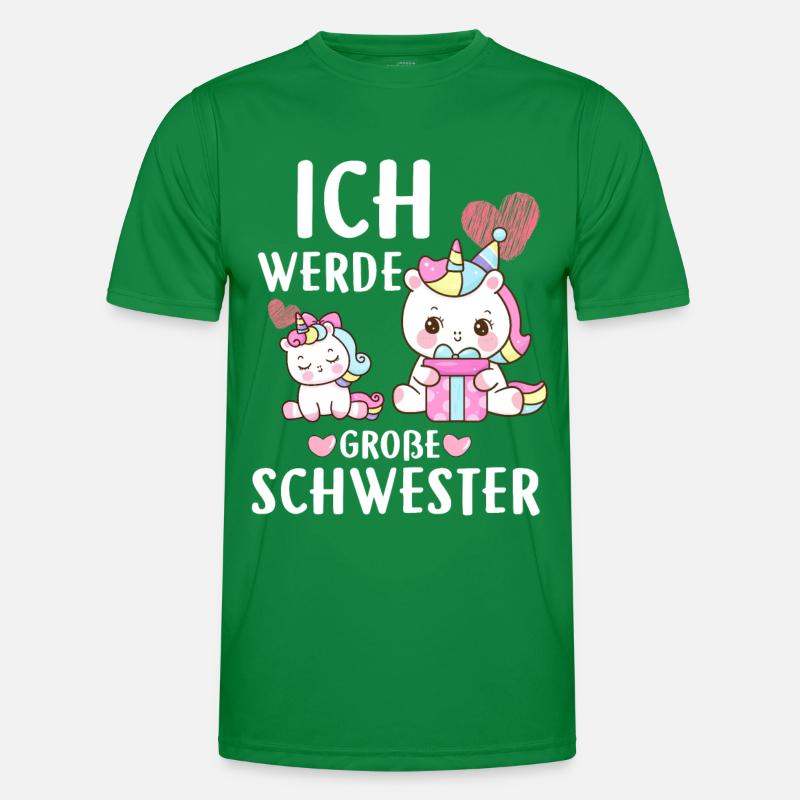 Ich Werde Eine Große Schwester Männer Funktions-T-Shirt