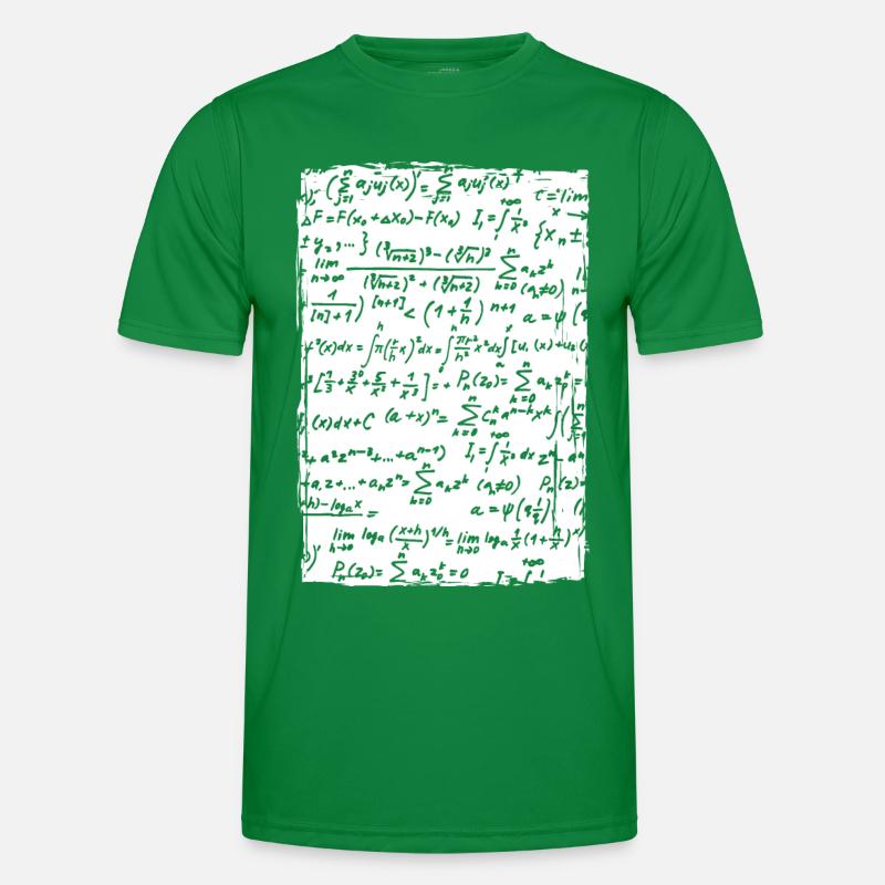 Mathematical Formulas Men's Functional T-Shirt