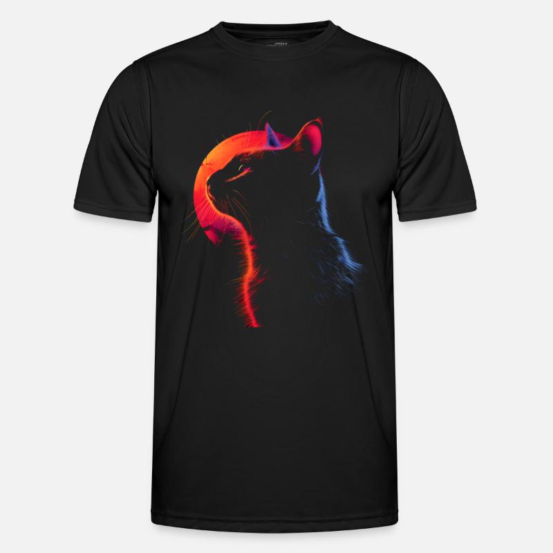 Chat Look rétro T-shirt sport Homme