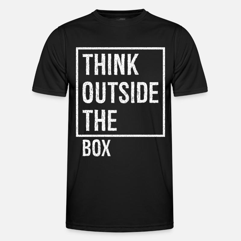 think outside the box - Men's Functional T-Shirt - black