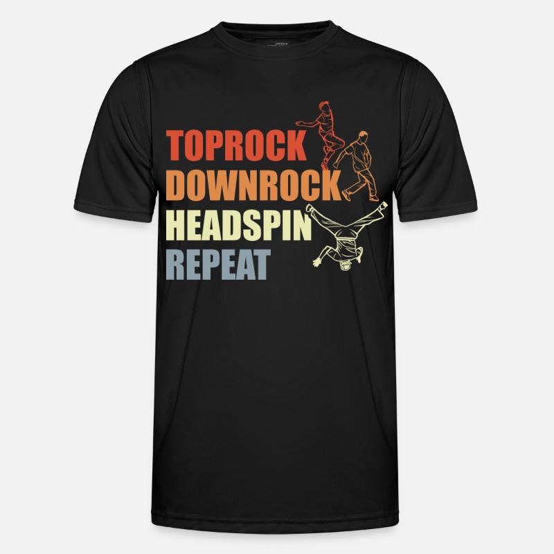 Breakdance Routine - Men's Functional T-Shirt - black