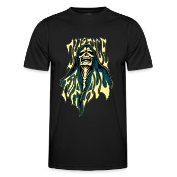 Justice for all - Men's Functional T-Shirt - black - Front - AI Model Male 178 dark (178cm)