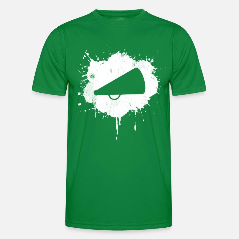 Jubel Megaphon Männer Funktions-T-Shirt