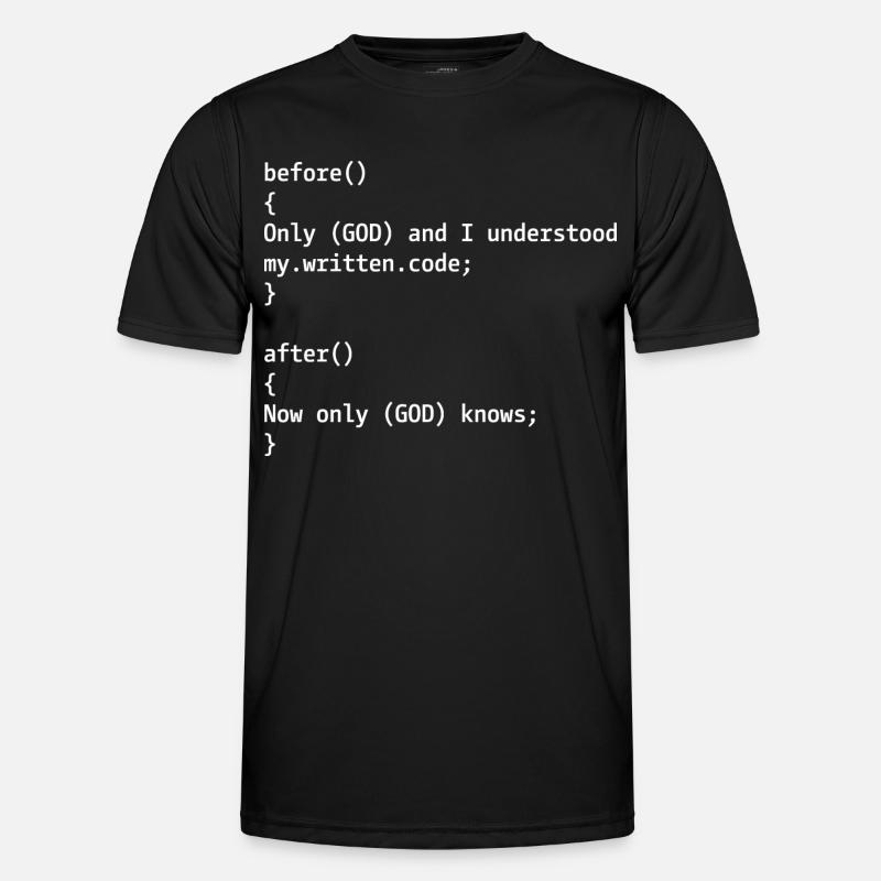 Programmer Joke - Men's Functional T-Shirt - black