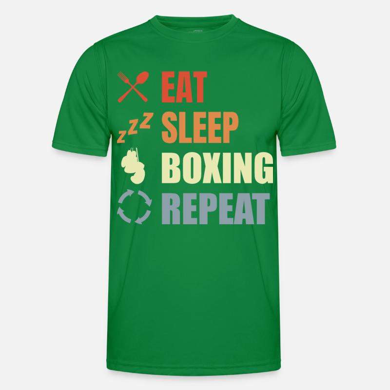 Manger dormir Boxe Répéter T-shirt sport Homme