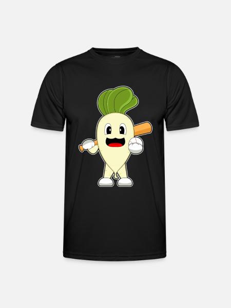 Radish Baseball Baseball Bat - Men's Functional T-Shirt - black
