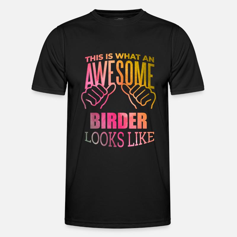 Vogelbeobachter Männer Funktions-T-Shirt