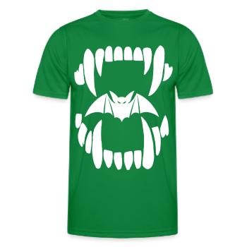 Vampire jaw - Men's Functional T-Shirt - kelly green - Front - AI Model Male 178 dark (178cm)