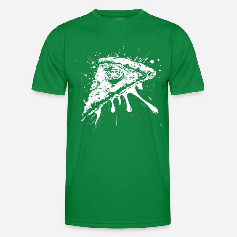 Dessin de morceau de pizza T-shirt sport Homme