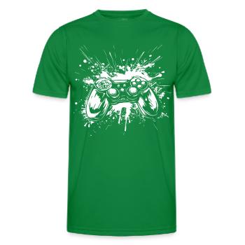 Game Controllers - Men's Functional T-Shirt - kelly green - Front - AI Model Male 178 dark (178cm)