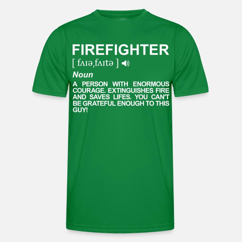 Firefighter Definition Men's Functional T-Shirt