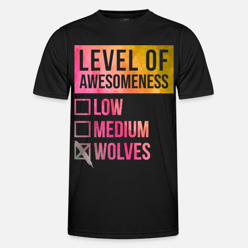 Wolf Männer Funktions-T-Shirt