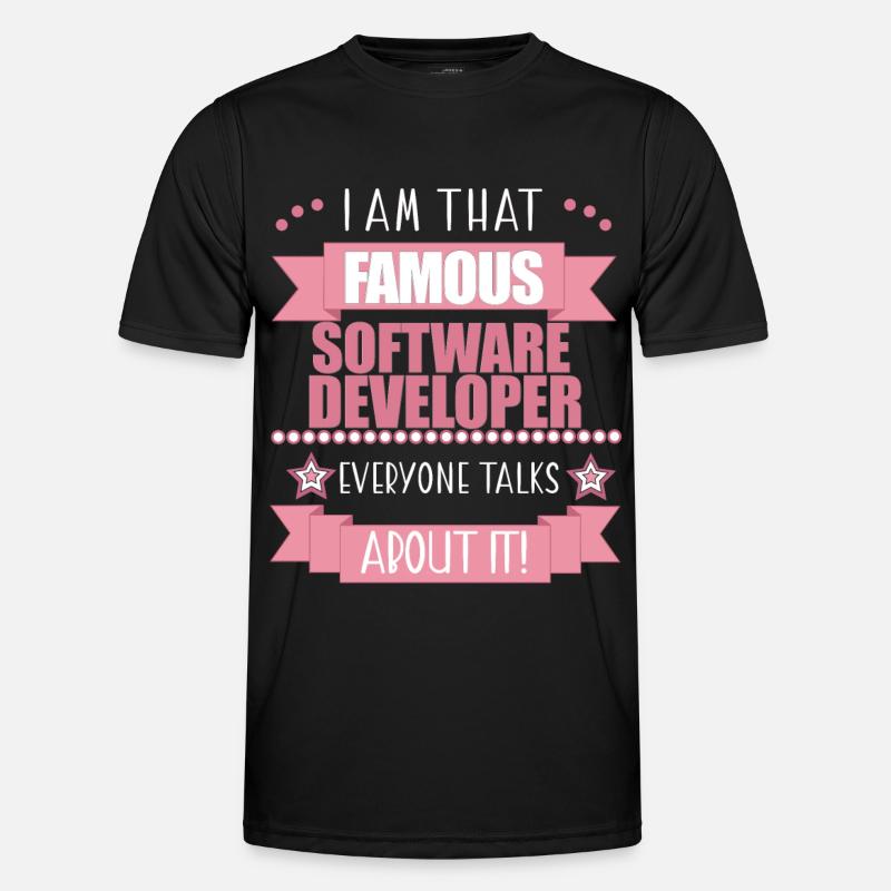 Software Developer Profession Ladies Gift - Men's Functional T-Shirt - black