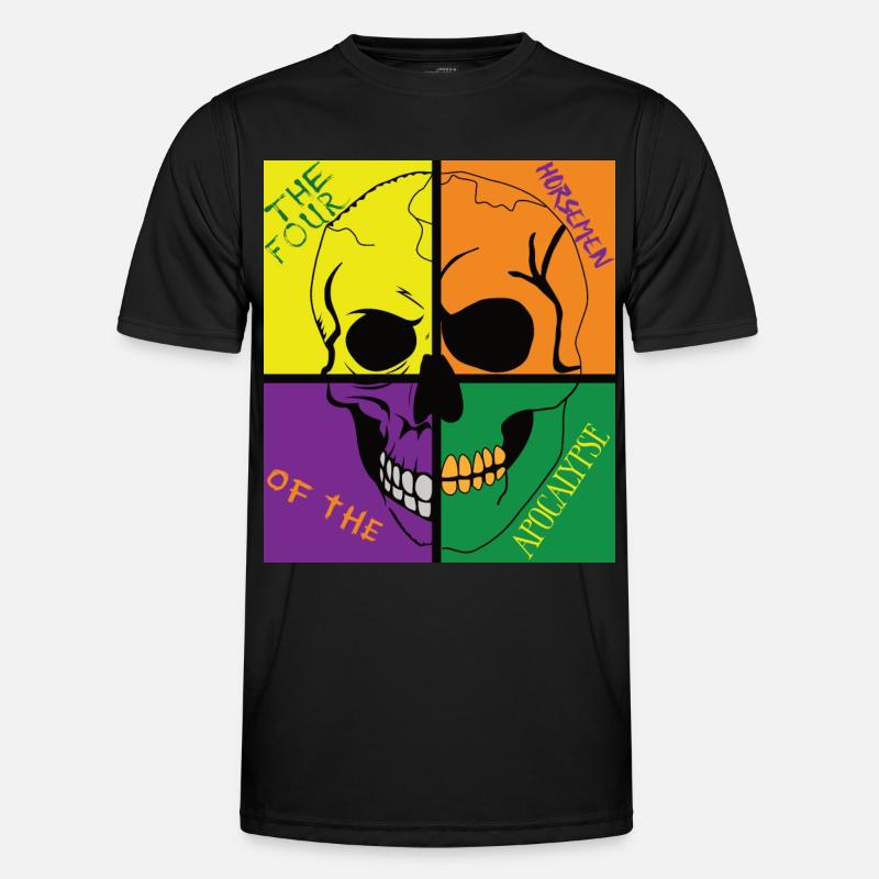 Schädel der Apocalypse Männer Funktions-T-Shirt