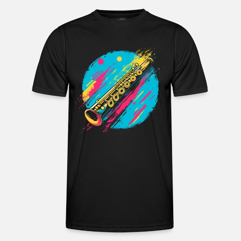 Flöte Männer Funktions-T-Shirt