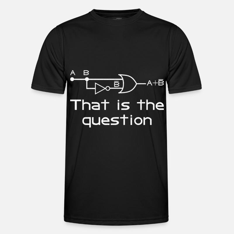 that is the question - Men's Functional T-Shirt - black