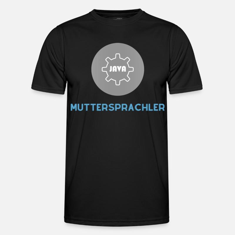 Muttersprachler: JavaScript Edition - Männer Funktions-T-Shirt - Schwarz