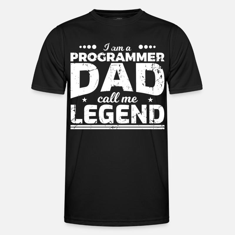 Coder Dad - Men's Functional T-Shirt - black
