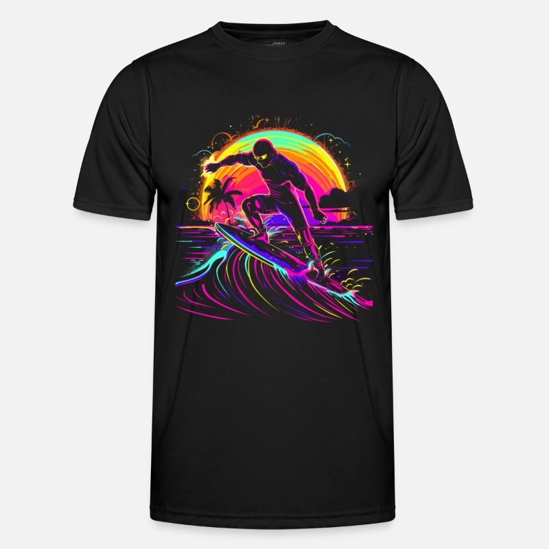 Surfer Vaporwave Men's Functional T-Shirt