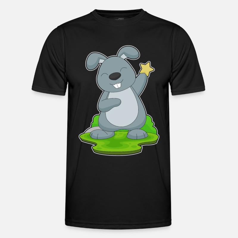 Rabbit Star - Men's Functional T-Shirt - black