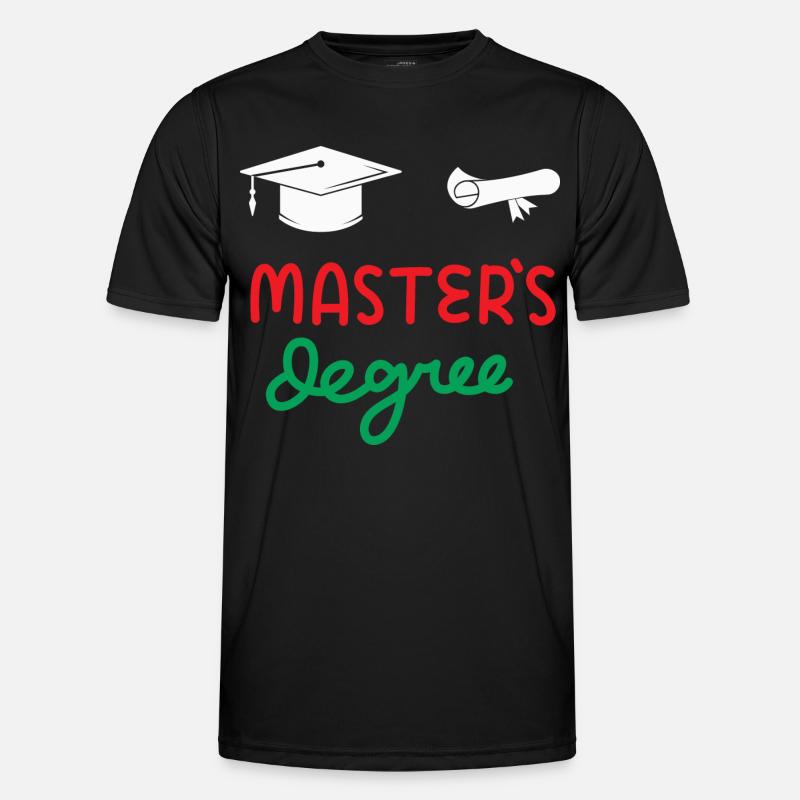 Master-Abschluss Männer Funktions-T-Shirt