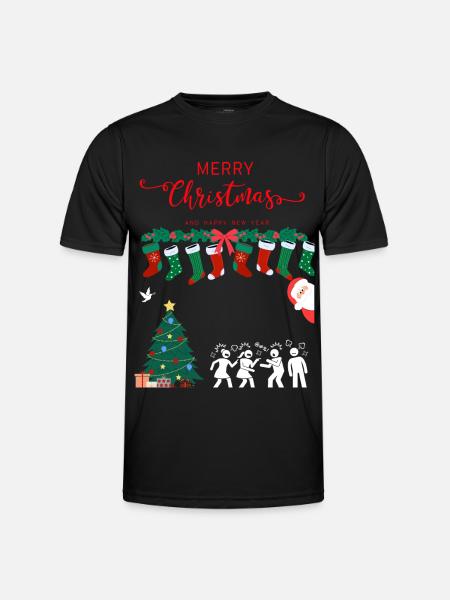 Merry Christmas - Men's Functional T-Shirt - black