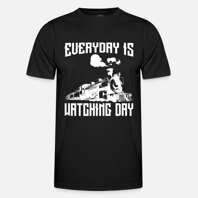 Everyday is Watching Day - Men's Functional T-Shirt - black