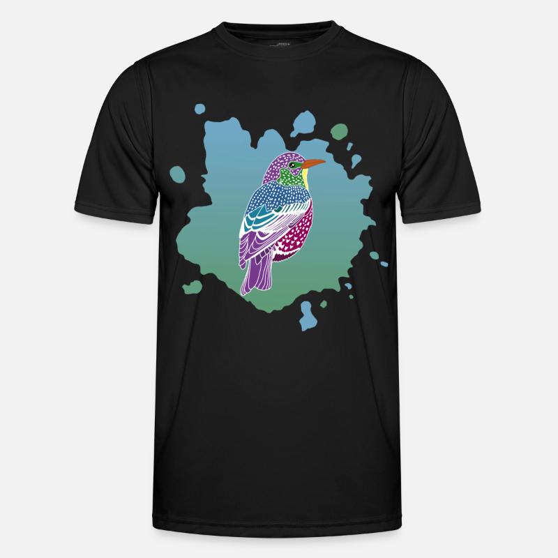 Traum von einem Vogel - Männer Funktions-T-Shirt - Schwarz