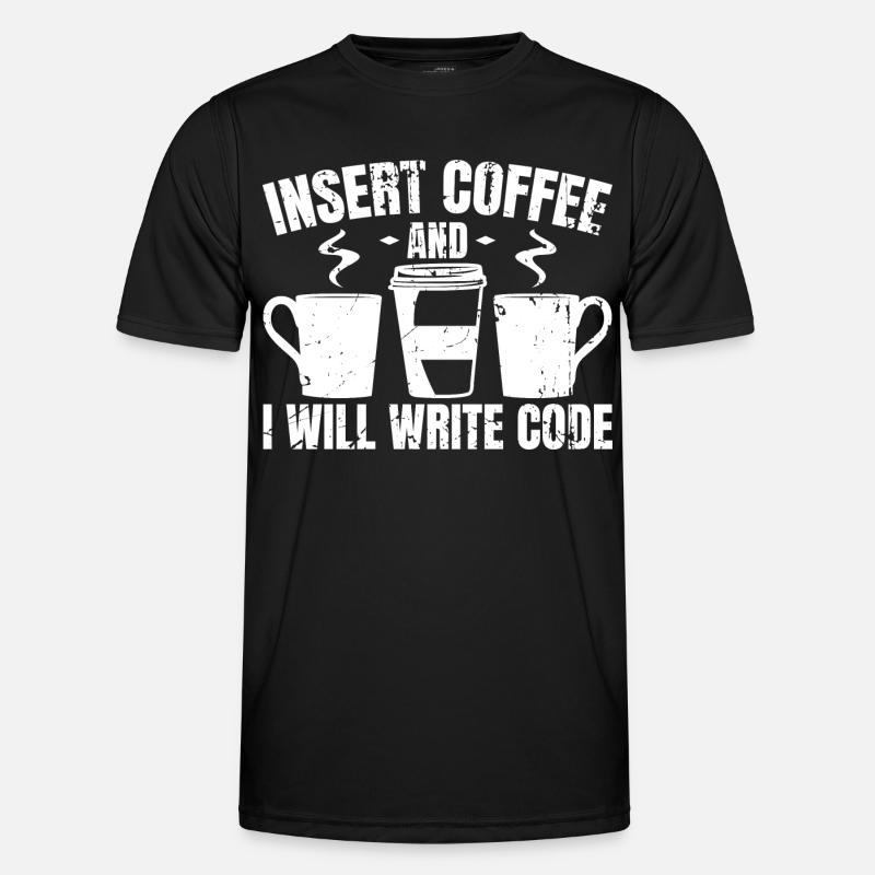 Programmierer Lustige Witze - Männer Funktions-T-Shirt - Schwarz