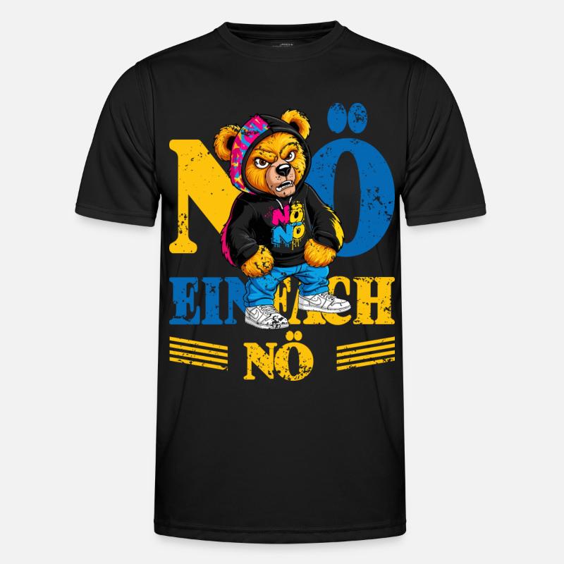 Grumpy Bear - Men's Functional T-Shirt - black