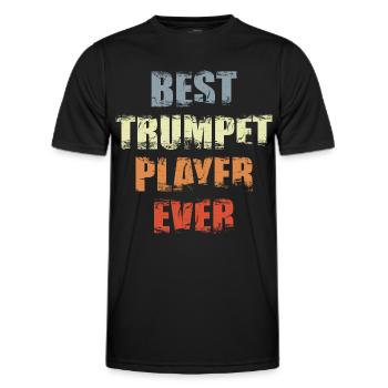 Bester Trompetenspieler - Männer Funktions-T-Shirt - Schwarz - Vorne - AI Model Male 178 dark (178cm)