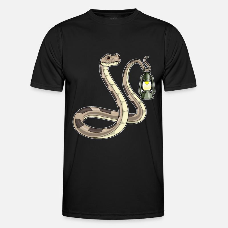 Snake Lantern - Men's Functional T-Shirt - black
