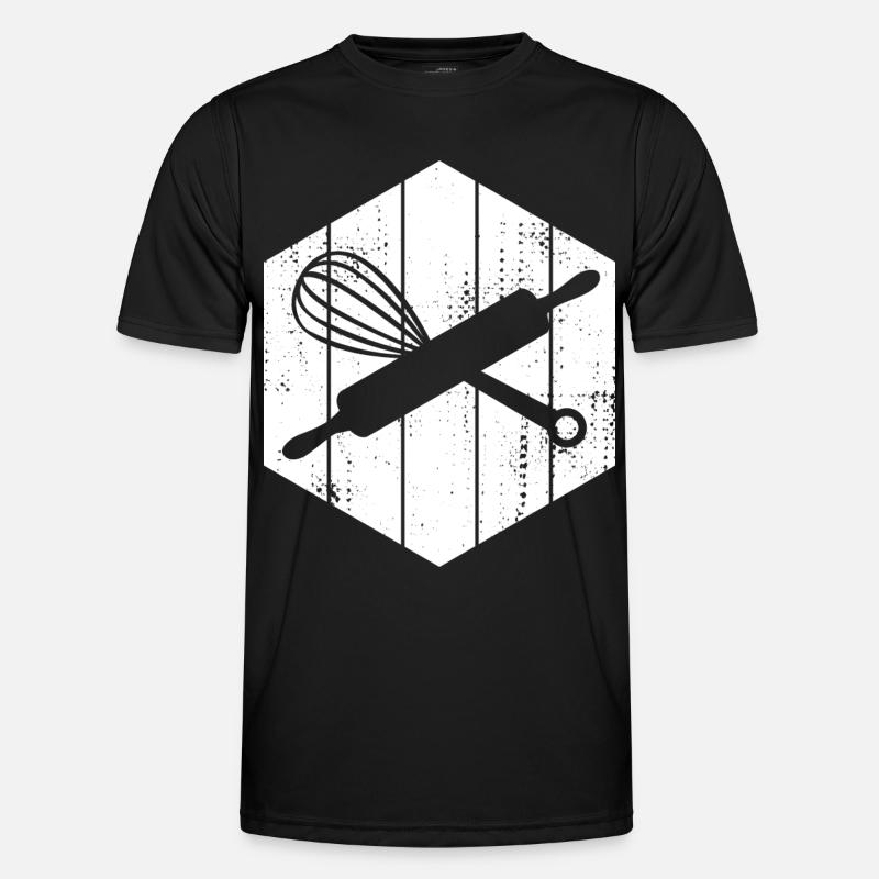 Pasta Roll Hand Mixer - Men's Functional T-Shirt - black