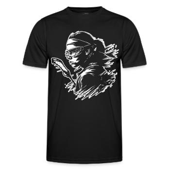 Lacrosse player - Men's Functional T-Shirt - black - Front - AI Model Male 178 dark (178cm)